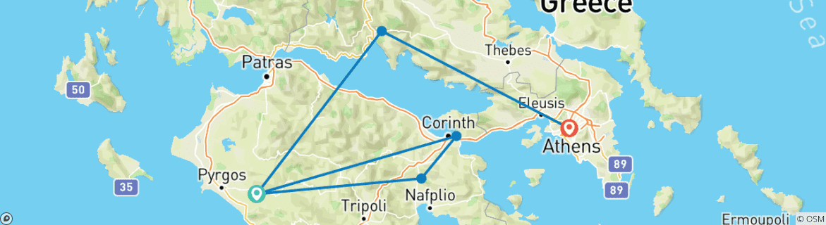 Imagen de un mapa que muestra la ruta del circuito