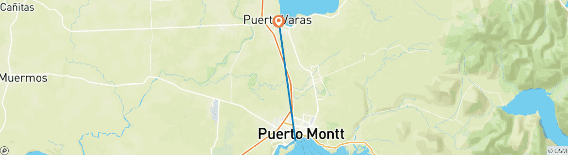 Image d'une carte montrant l'itinéraire du circuit