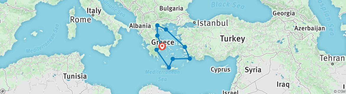 Imagen de un mapa que muestra la ruta del circuito