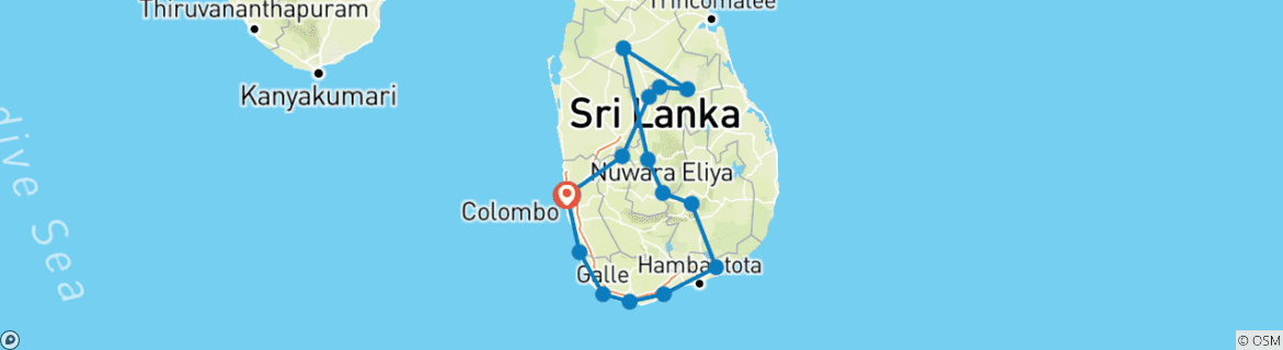 Imagen de un mapa que muestra la ruta del circuito
