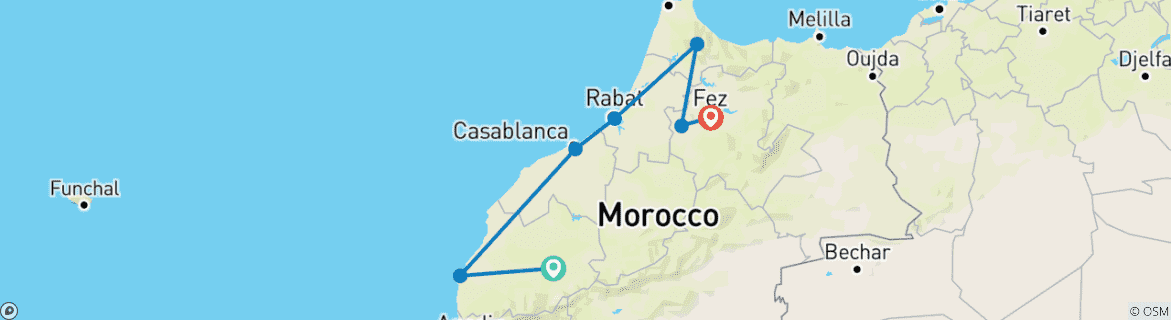 Imagen de un mapa que muestra la ruta del circuito