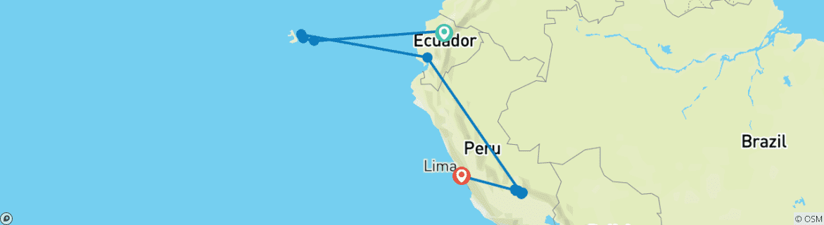 Imagen de un mapa que muestra la ruta del circuito