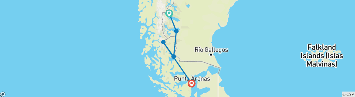 Imagen de un mapa que muestra la ruta del circuito