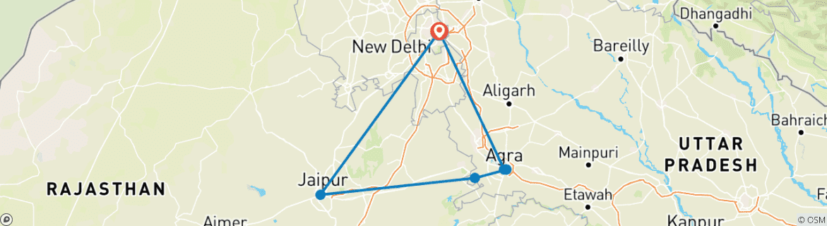 Imagen de un mapa que muestra la ruta del circuito