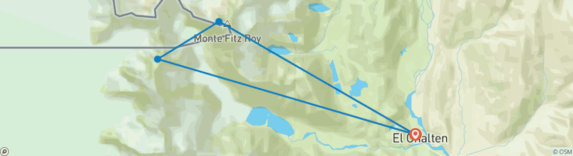 Image d'une carte montrant l'itinéraire du circuit