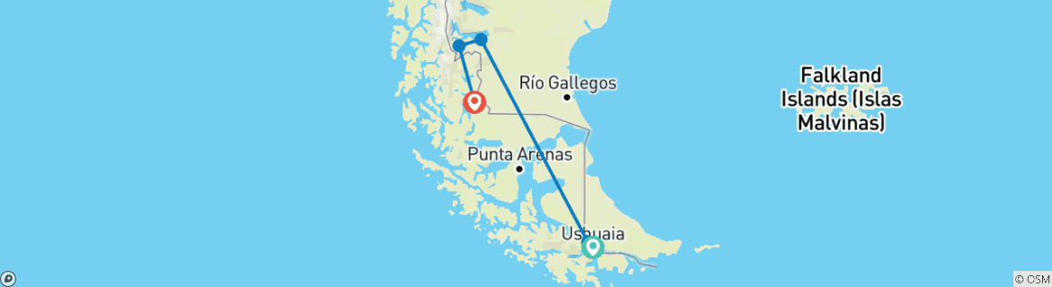 Imagen de un mapa que muestra la ruta del circuito