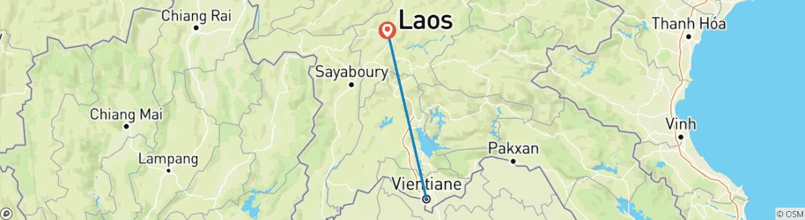 Karte mit der Reiseroute