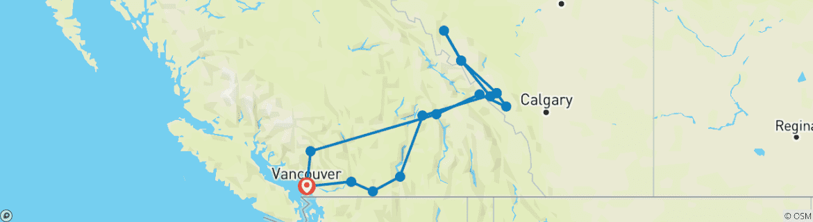 Imagen de un mapa que muestra la ruta del circuito