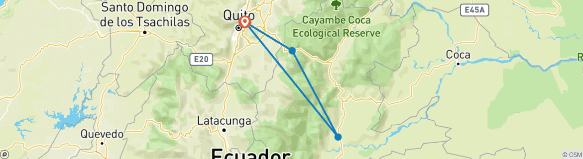 Imagen de un mapa que muestra la ruta del circuito