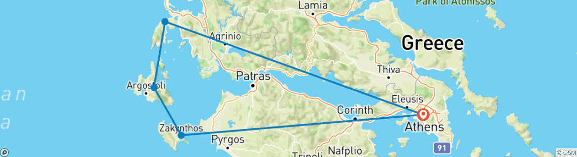 Imagen de un mapa que muestra la ruta del circuito