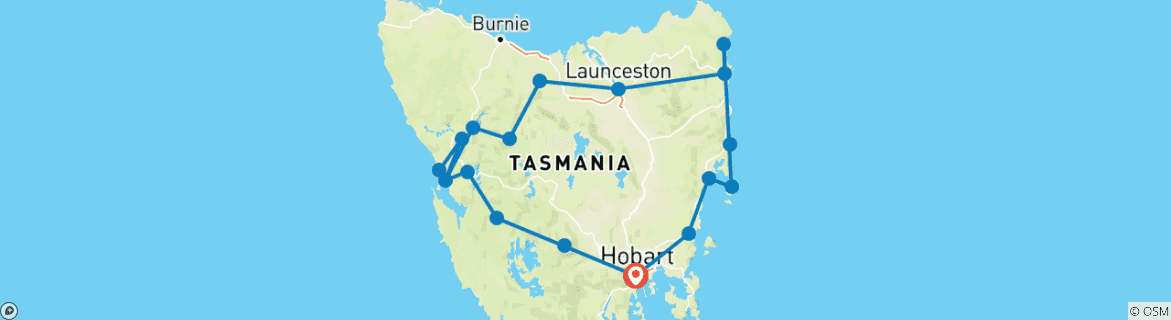 Imagen de un mapa que muestra la ruta del circuito