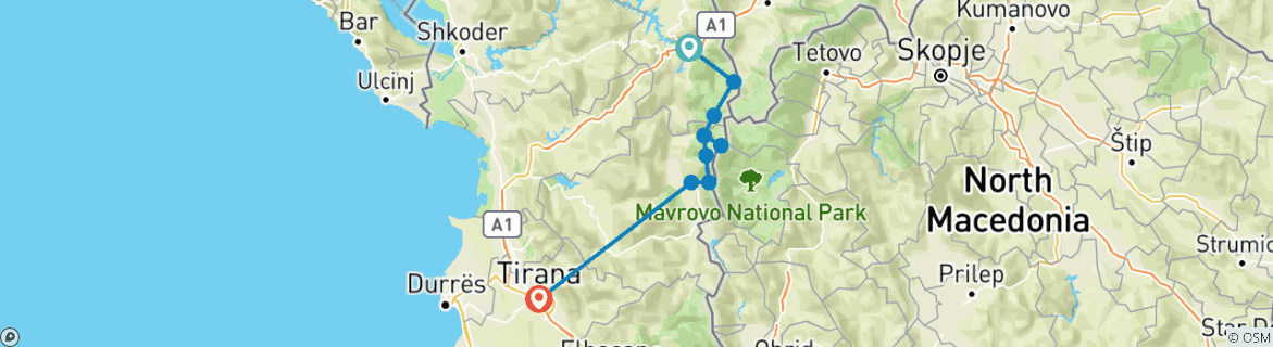 Imagen de un mapa que muestra la ruta del circuito