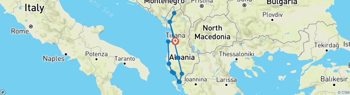 Imagen de un mapa que muestra la ruta del circuito