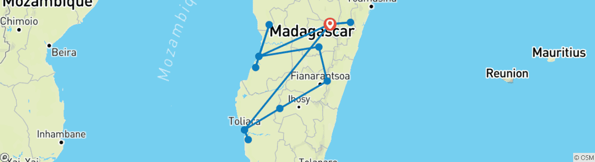 Imagen de un mapa que muestra la ruta del circuito