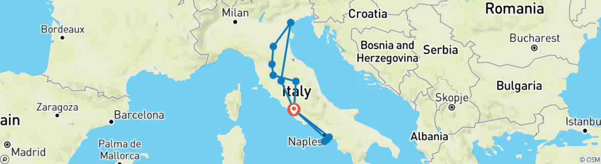 Imagen de un mapa que muestra la ruta del circuito