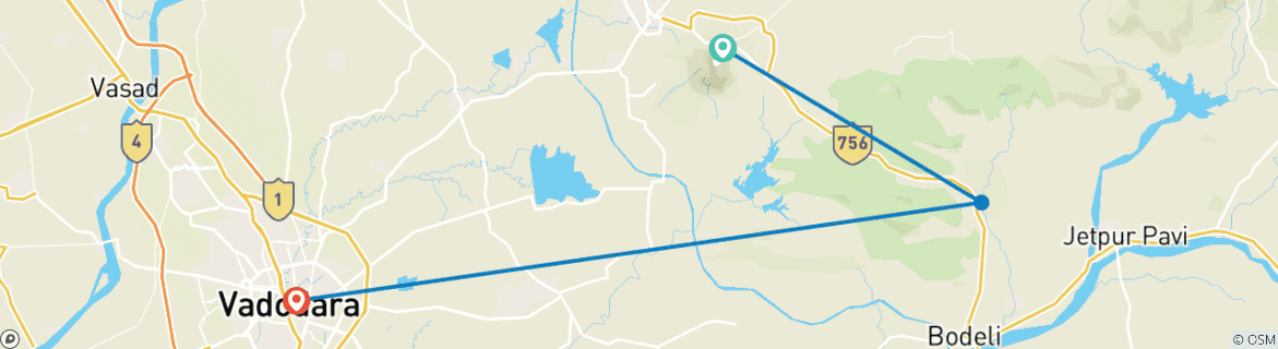 Imagen de un mapa que muestra la ruta del circuito