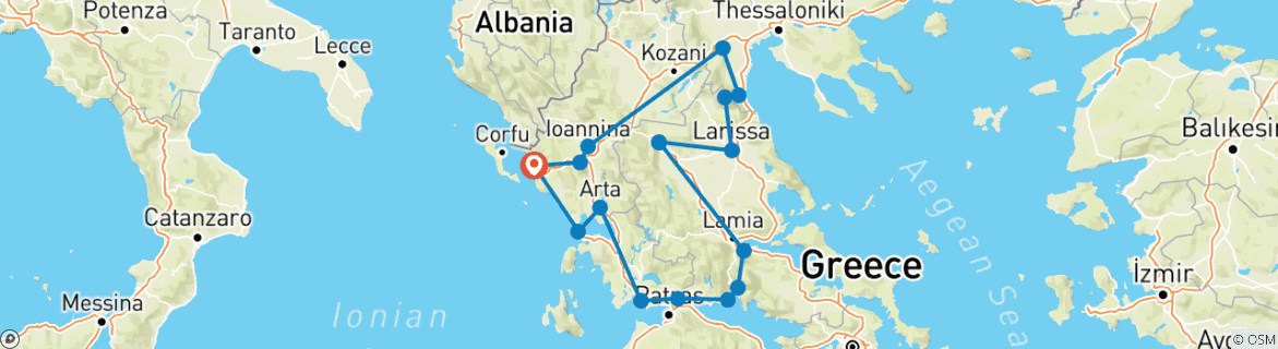 Imagen de un mapa que muestra la ruta del circuito