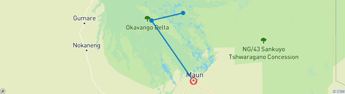 Imagen de un mapa que muestra la ruta del circuito