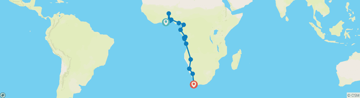 Imagen de un mapa que muestra la ruta del circuito