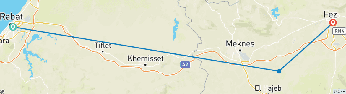 Imagen de un mapa que muestra la ruta del circuito