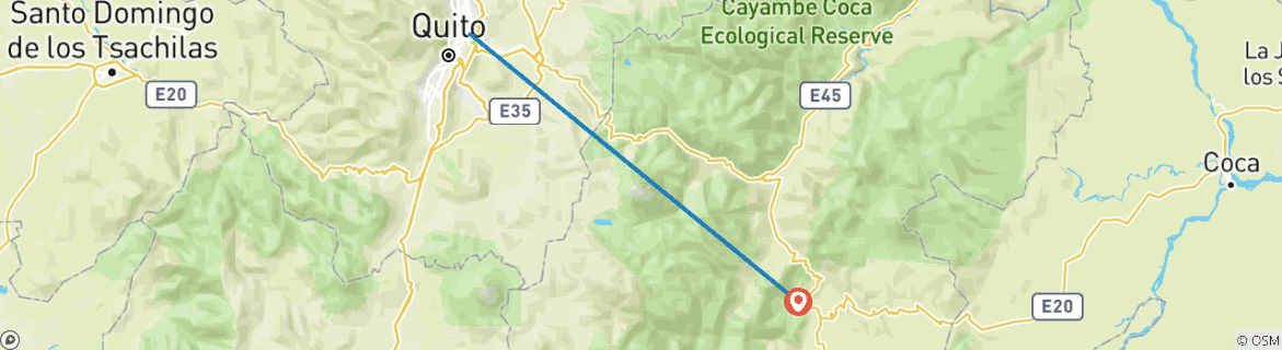 Imagen de un mapa que muestra la ruta del circuito