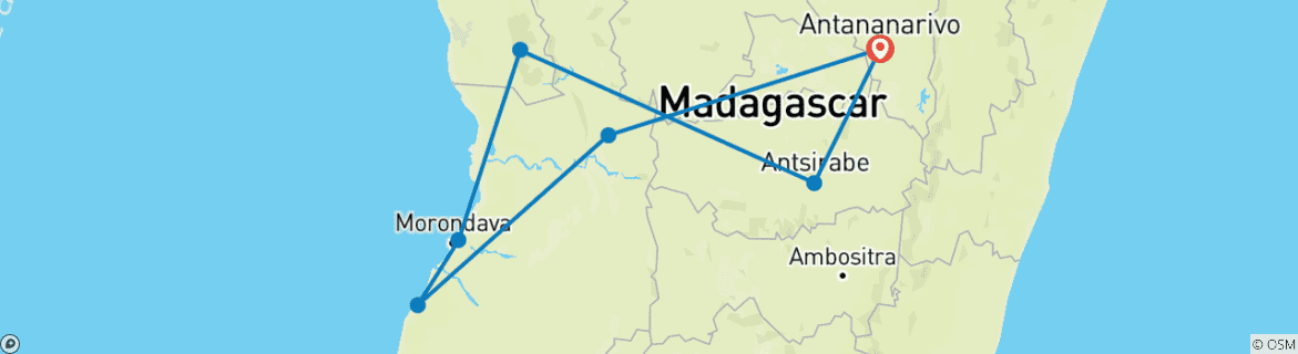 Imagen de un mapa que muestra la ruta del circuito
