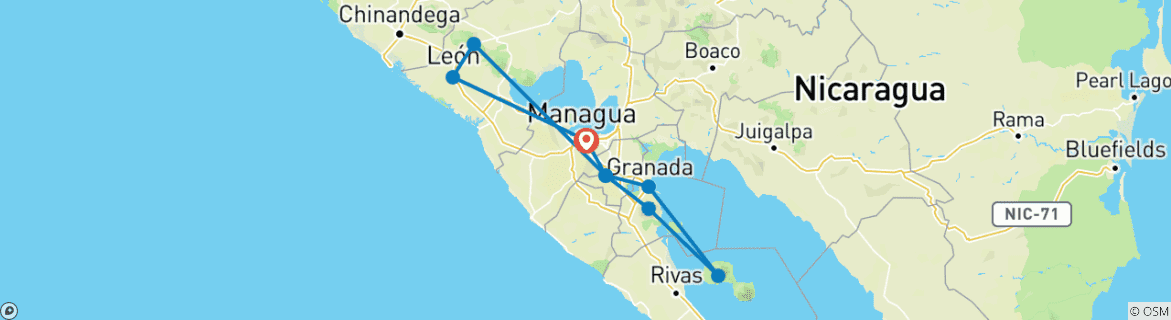 Imagen de un mapa que muestra la ruta del circuito