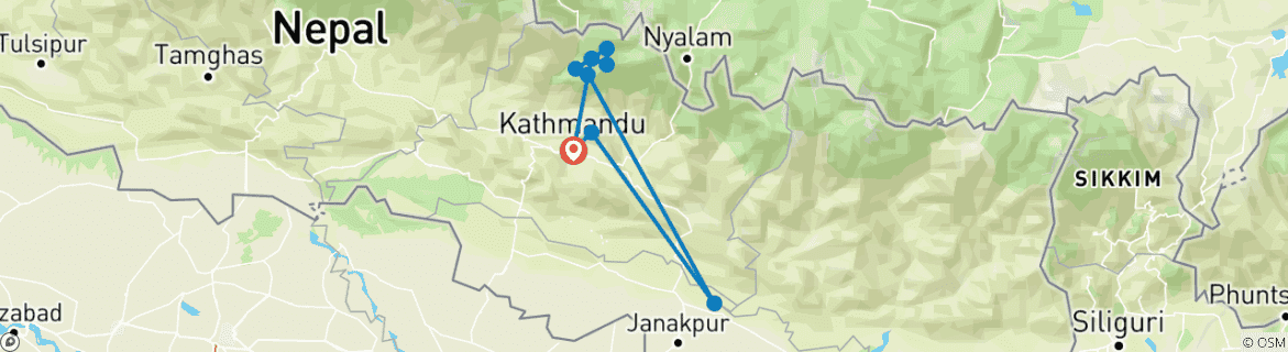 Imagen de un mapa que muestra la ruta del circuito