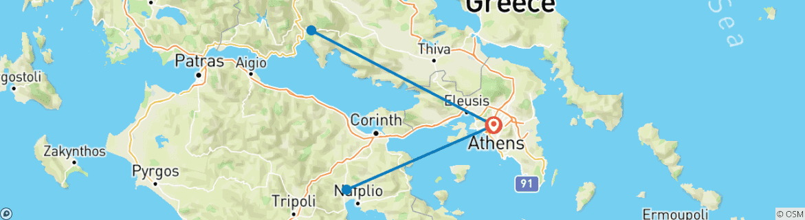 Imagen de un mapa que muestra la ruta del circuito