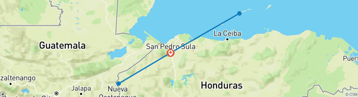 Imagen de un mapa que muestra la ruta del circuito