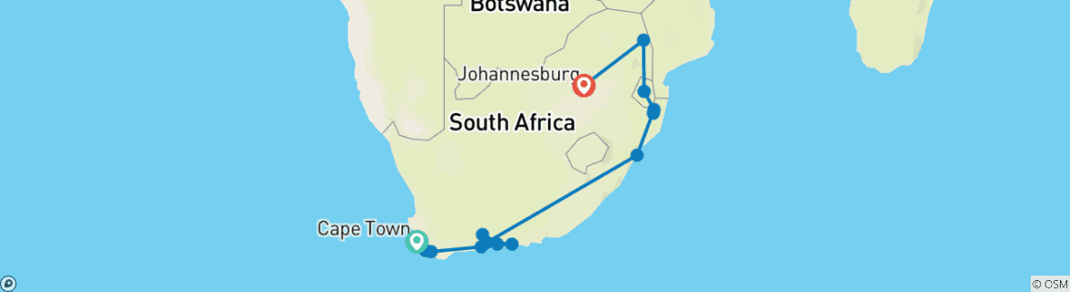 Imagen de un mapa que muestra la ruta del circuito