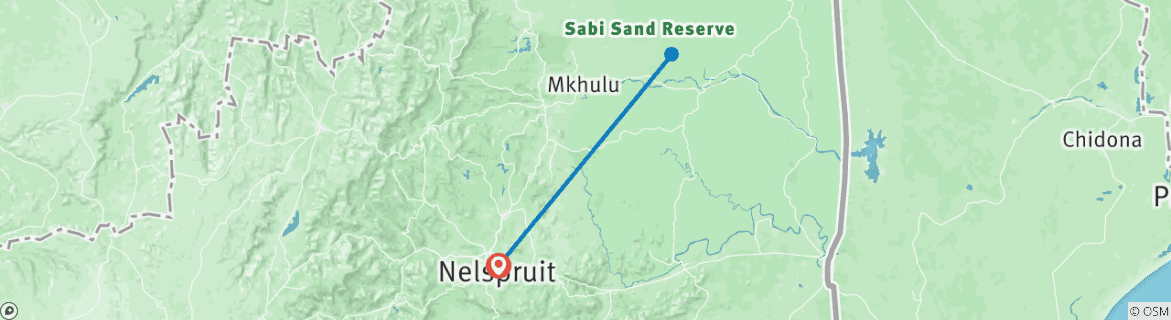 Image d'une carte montrant l'itinéraire du circuit