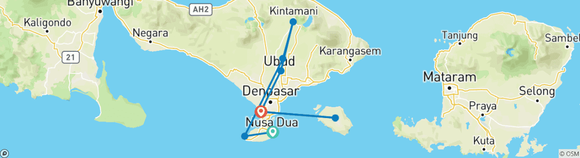 Imagen de un mapa que muestra la ruta del circuito