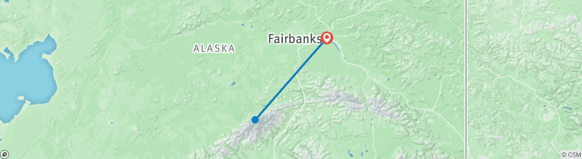 Karte mit der Reiseroute