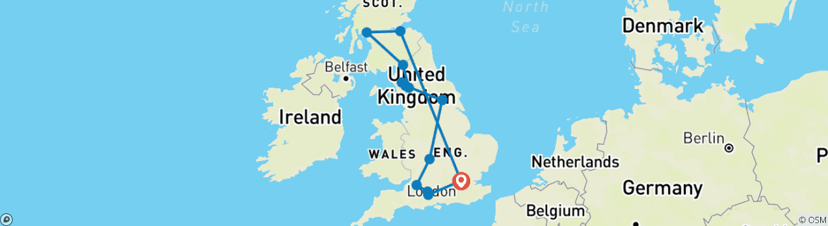 Imagen de un mapa que muestra la ruta del circuito