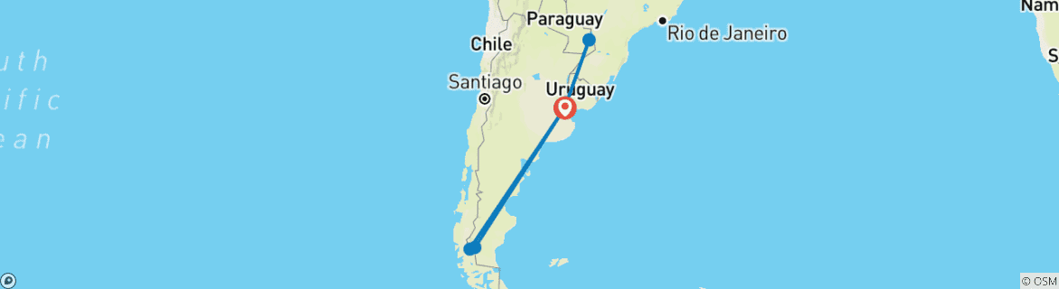 Imagen de un mapa que muestra la ruta del circuito