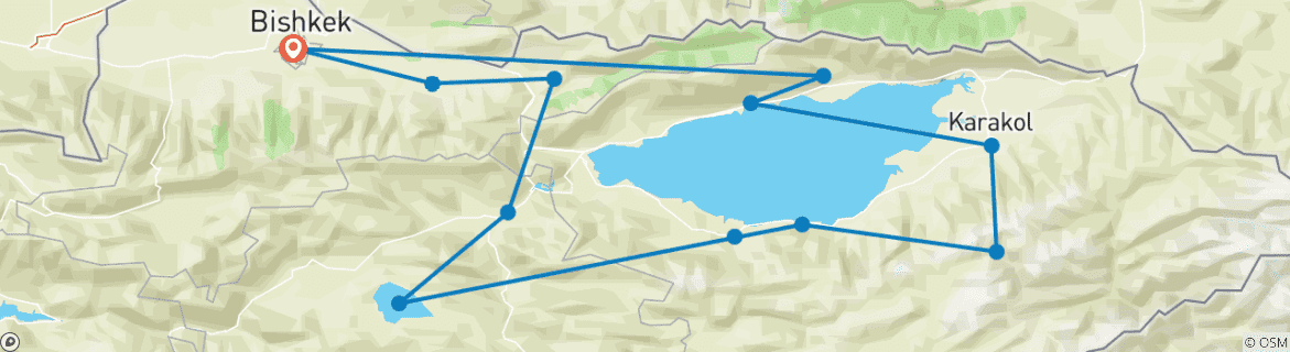 Imagen de un mapa que muestra la ruta del circuito