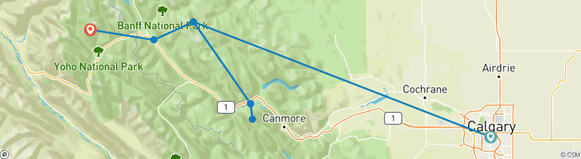Imagen de un mapa que muestra la ruta del circuito