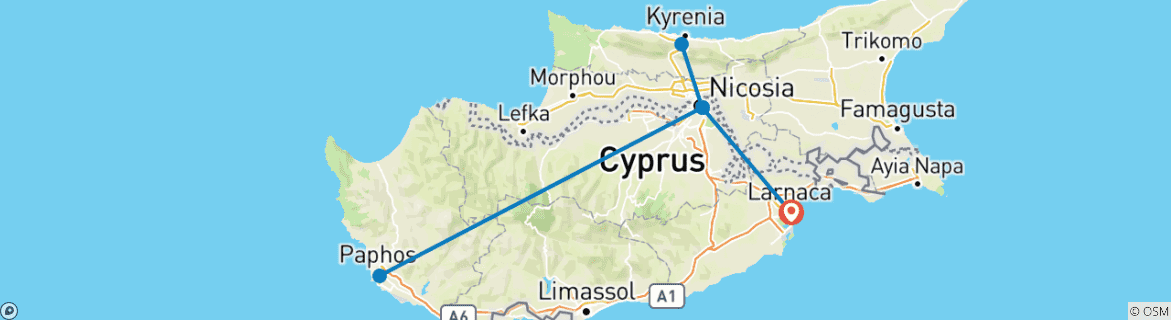 Imagen de un mapa que muestra la ruta del circuito