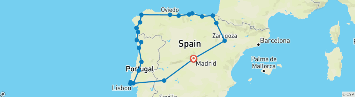 Imagen de un mapa que muestra la ruta del circuito