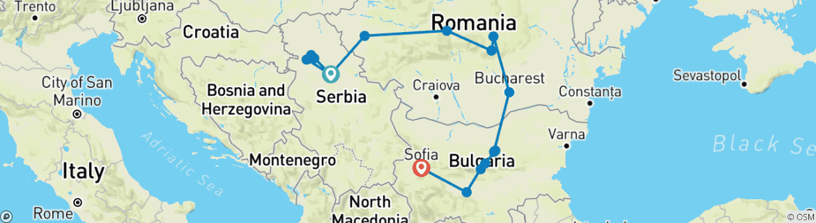 Imagen de un mapa que muestra la ruta del circuito