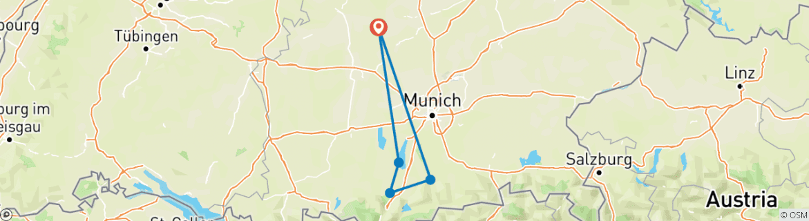 Imagen de un mapa que muestra la ruta del circuito