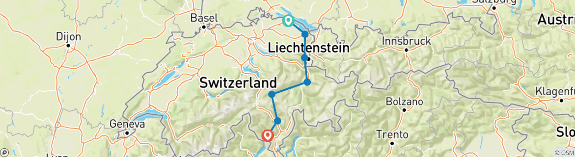 Imagen de un mapa que muestra la ruta del circuito