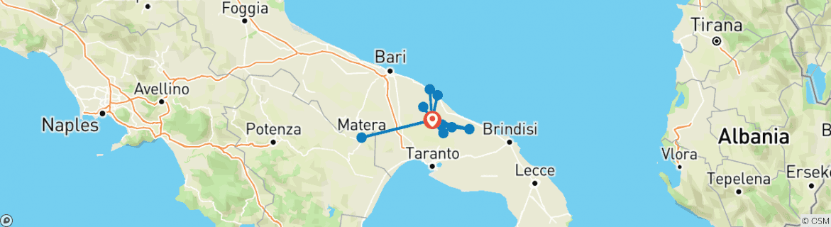 Imagen de un mapa que muestra la ruta del circuito