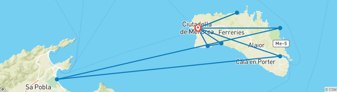 Imagen de un mapa que muestra la ruta del circuito