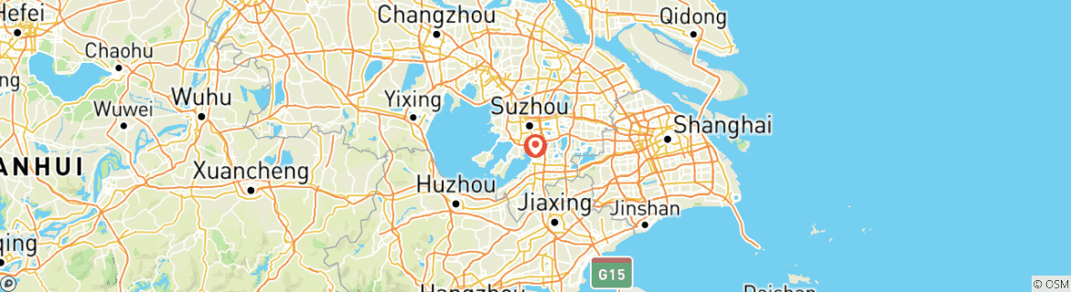 Carte du circuit Excursion à Suzhou, visite privée