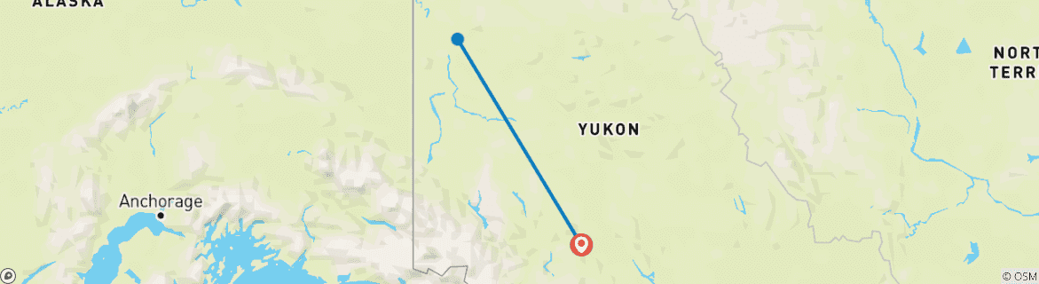 Image d'une carte montrant l'itinéraire du circuit