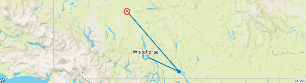 Image d'une carte montrant l'itinéraire du circuit