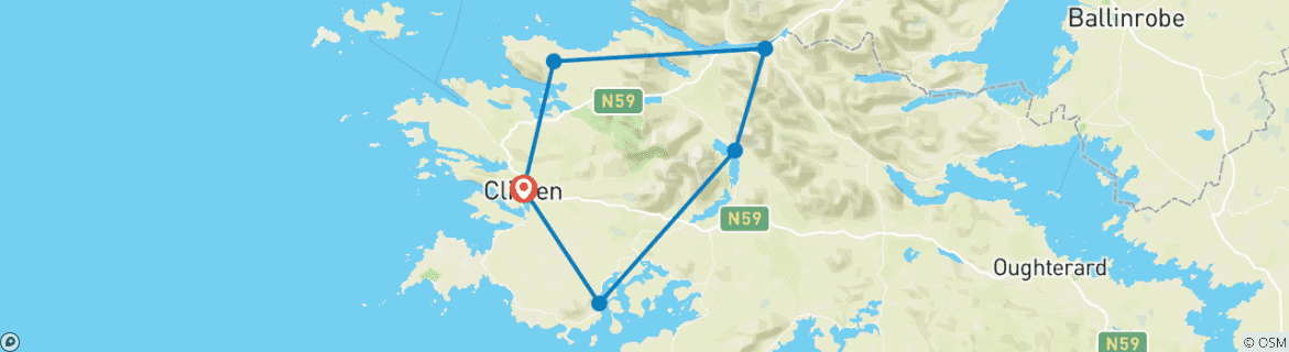 Imagen de un mapa que muestra la ruta del circuito