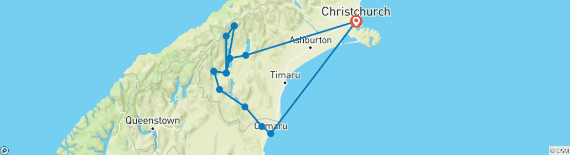 Imagen de un mapa que muestra la ruta del circuito